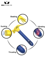 SMT1543 - Máy rung mút hút thụt silicon ngụy trang cây búa dài 23cm