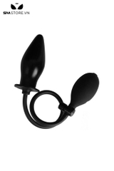 SMT118 - Anal pump silicon hình thoi màu đen size bơm 6cm
