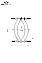 SMT261 - Kẹp mép âm hộ chất liệu kẽm dài 7.2cm màu trắng