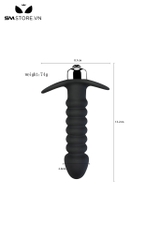 SMT2579 - Máy rung hậu môn silicon mềm có 10 tần số dài 13.2cm