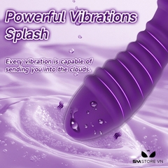 SMT2797 - Máy rung xoay đầu dương vật vân ngang dài 18cm