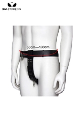 SMT958 - Quần da đai trinh tiết với vòng eo 68-108cm màu đen
