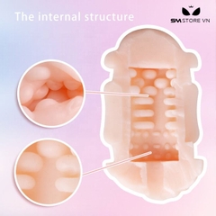 SMT2743 - Cốc thủ dâm 2 đầu anime mini có thể tháo rời dài 13cm