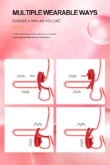 SMT2446 - Vòng đeo dương vật hình bông hoa hồng đường kính 58mm