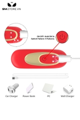 SMT3113 - Máy rung âm vật có 9 chế độ có núm xoay và 10 chế độ