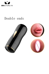 SMT1667 - Cốc thủ dâm 2 đầu miệng và âm đạo có đế dính tường