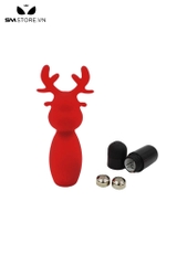 SMT2066 - Máy rung mini hình con hưu đỏ dài 8.4cm chất liệu silicon