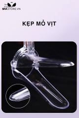 SMT1053 - Dụng cụ âm đạo mỏ vịt bằng nhựa có đèn độ mở rộng 4cm