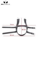 SMT587 - Bộ cố định tư thế khóa đầu da Pu dài 63cm màu đen