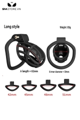 SMT2679 - Khóa dương vật bằng nhựa tổ ong mini có 4 vòng