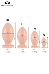 SMT2864 - Anal huge đồ chơi hậu môn trơn silicon mềm đa kích cỡ