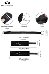SMT1193 - Combo cố định tư thế trói giường có còng tay và còng chân