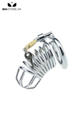 SMT863 - Khóa dương vật thép không gỉ dạng lồng 7 vòng