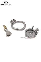 SMT166 - Khóa trinh tiết nam inox dạng lồng lỗ tròn với 3 size
