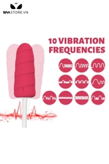 SMT1606 - Máy rung thụt xoay ngụy trang cây kem có 10 chế độ