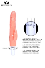 SMT1892 - Dương vật giả tai thỏ rung thụt xoay tỏa nhiệt 42 độ