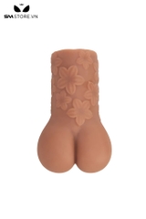 SMT2572 - Âm đạo giả họa tiết bông hoa chất liệu silicon dài 16cm