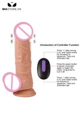 SMT2870 - Dương vật giả điều khiển từ xa rung 20 chế độ dài 21cm