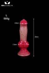 SMT1217 - Dương vật giả đỏ silicon uốn dẻo được có 4 kích cỡ