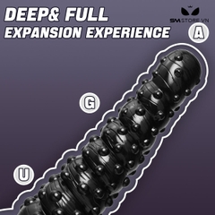 SMT1608 - Dương vật giả khủng có bi bao quanh đường kính 10cm