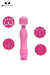 SMT467 - Chày rung tình yêu có lưỡi liếm vương miện silicon dài 17cm