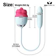 SMT2282 - Máy bú liếm nữ có lưỡi rung 10 tần số silicon dài 44.5cm