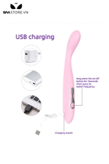 SMT1273 - Chày rung tình yêu silicon có 10 tần số rung chống nước