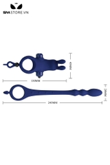 SMT2569 - Vòng rung dương vật kèm que rung hậu môn Pretty Love