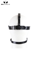 SMT1515 - Ball gag mix mặt nạ tình yêu chất liệu da PU có nấc chỉnh