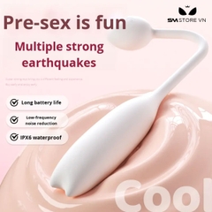 SMT1663 - Trứng rung 2 đầu điều khiển qua APP dùng sạc dài 76.3mm