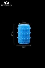 SMT082 - Bao cao su đôn dên khúc giữa có bi chất liệu silicon dài 4.5cm