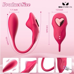 SMT1739 - Trứng rung 2 đầu có 10 tần số điều khiển xa 25.9cm