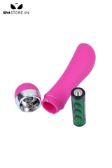 SMT504 - Trứng rung tình yêu mini bỏ túi đầu khấc màu hồng dài 10.8cm