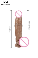 SMT2894 - Dương vật giả Châu Phi siêu dài 30cm đế dính tường