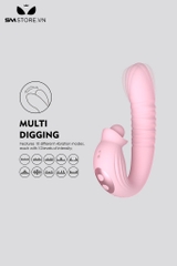 SMT1673 - Máy rung hút thụt 2 đầu với 10 chế độ xoay 360 độ