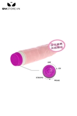 SMT126 - Dildo nhựa với thiết kế dạng thanh rung xoay dài 21cm