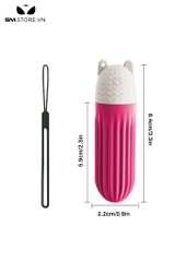 SMT1324 - Trứng rung tai gấu có 10 tần số sạc USB dài 8.4cm