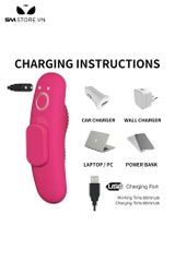 SMT1277 - Máy rung âm vật dài 97mm điều khiển xa kích thích điểm G