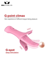 SMT1487 - Lưỡi rung tình yêu chất liệu silicon có gai hồng dài 16cm