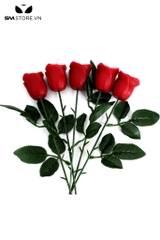 SMT1582 - Nến tình yêu sáp đậu nành hình bông hoa hồng dài 25cm