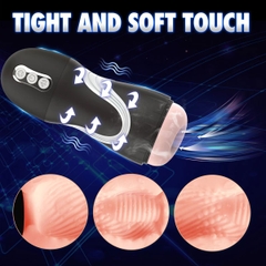 SMT2516 - Cốc thủ dâm rung 10 chế độ kèm âm thanh sạc điện