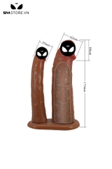 SMT2761 - Dương vật giả 2 đầu Pretty Love rỗng ruột dài 175mm