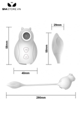 SMT2789 - Máy rung hút 2 đầu có 10 chế độ sạc điện dài 29cm