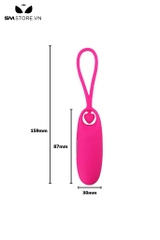 SMT1915 - Trứng rung silicon có 10 chế độ dài 15.9cm sạc điện