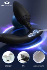 SMT2955 - Máy rung hậu môn trơn kèm vòng đeo dương vật silicon