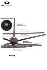 SMT2844 - Ball gag có mặt nạ trùm đầu chất liệu da PU điều chỉnh được