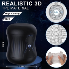 SMT2426 - Cốc thủ dâm silicon 2 đầu mini tự động có 10 chế độ rung