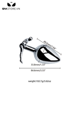 SMT2741 - Đồ chơi hậu môn inox có đế hình người và 3 size