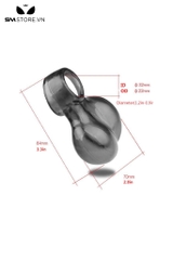SMT2023 - Vòng đeo gốc dương vật bằng silicon mềm mại dài 8.4cm