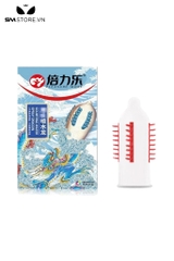 SMT452 - Bao cao su đầu rồng có gai chất liệu mủ cao su size 52mm